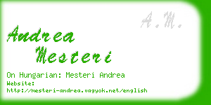 andrea mesteri business card